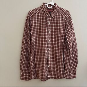 Simms Shirt Mens L Plaid Button Down Long Sleeve Red
Like new